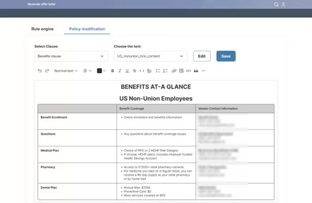 SAP SuccessFactors Offer Letter Automation Workflow Process Diagram